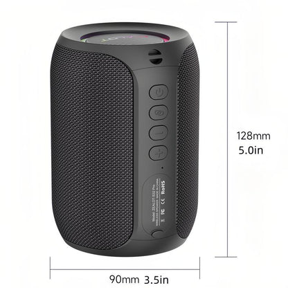 ZEALOT Portable Bluetooth Speaker with Super Bass,Ipx5 Waterproof, Outdoor Wireless Speaker, Hifi Stereo Sound, RGB Lights, 12-Hour Playtime, Supports TF Card/Usb/Aux - Perfect for Phone, Computer, Home, Outdoor, Camping, Hiking, Bathroom, Car, Gift