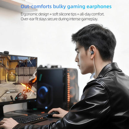 KZ Gale Wired Earbuds with Microphone Hifi Deep Bass Comfort-Fit Ear Buds for Gaming Super-Linear Driver IEM for Gaming Compatible for PC PS5 PS4 Nintendo Switch Steam Deck 3.5Mm Mic Audio Cable