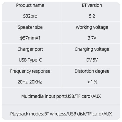 ZEALOT Portable Bluetooth Speaker with Super Bass,Ipx5 Waterproof, Outdoor Wireless Speaker, Hifi Stereo Sound, RGB Lights, 12-Hour Playtime, Supports TF Card/Usb/Aux - Perfect for Phone, Computer, Home, Outdoor, Camping, Hiking, Bathroom, Car, Gift