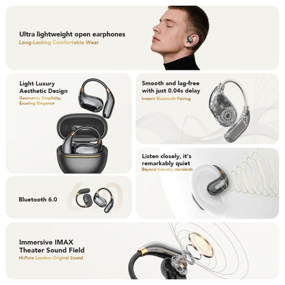 MINISO MS209 Wireless Bluetooth Headset, Bluetooth 6.0, OWS Earphones , Sports Headphones, Built-In Microphone, Compatible with Android/Ios