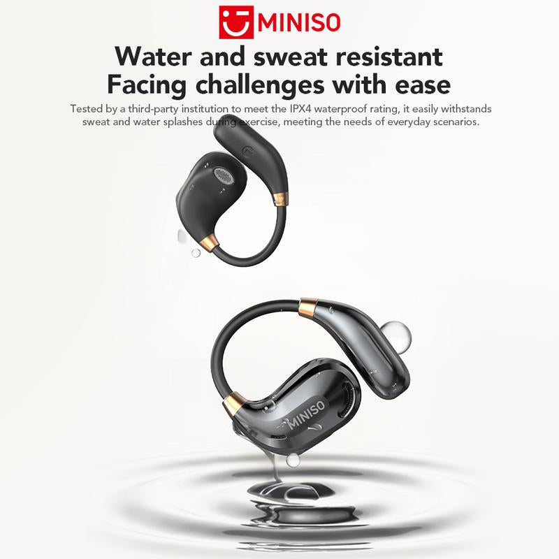 MINISO MS209 Wireless Bluetooth Headset, Bluetooth 6.0, OWS Earphones , Sports Headphones, Built-In Microphone, Compatible with Android/Ios