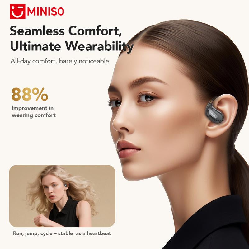 MINISO MS209 Wireless Bluetooth Headset, Bluetooth 6.0, OWS Earphones , Sports Headphones, Built-In Microphone, Compatible with Android/Ios